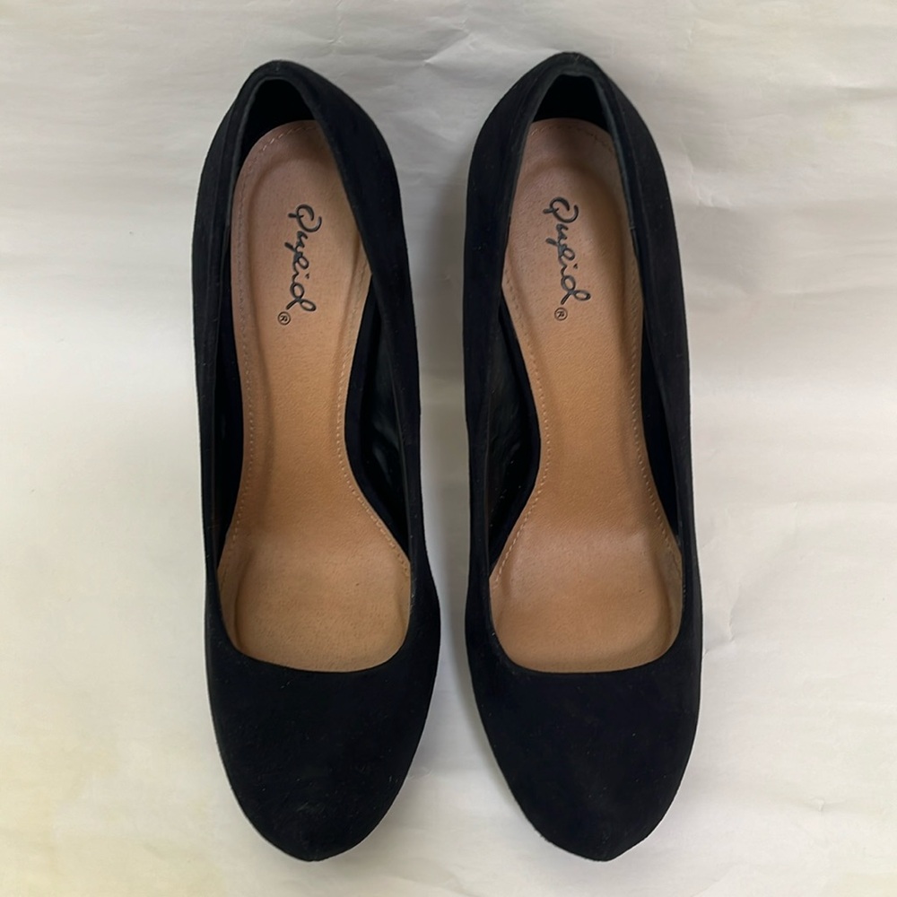 Qupid Suede Heels - image 1
